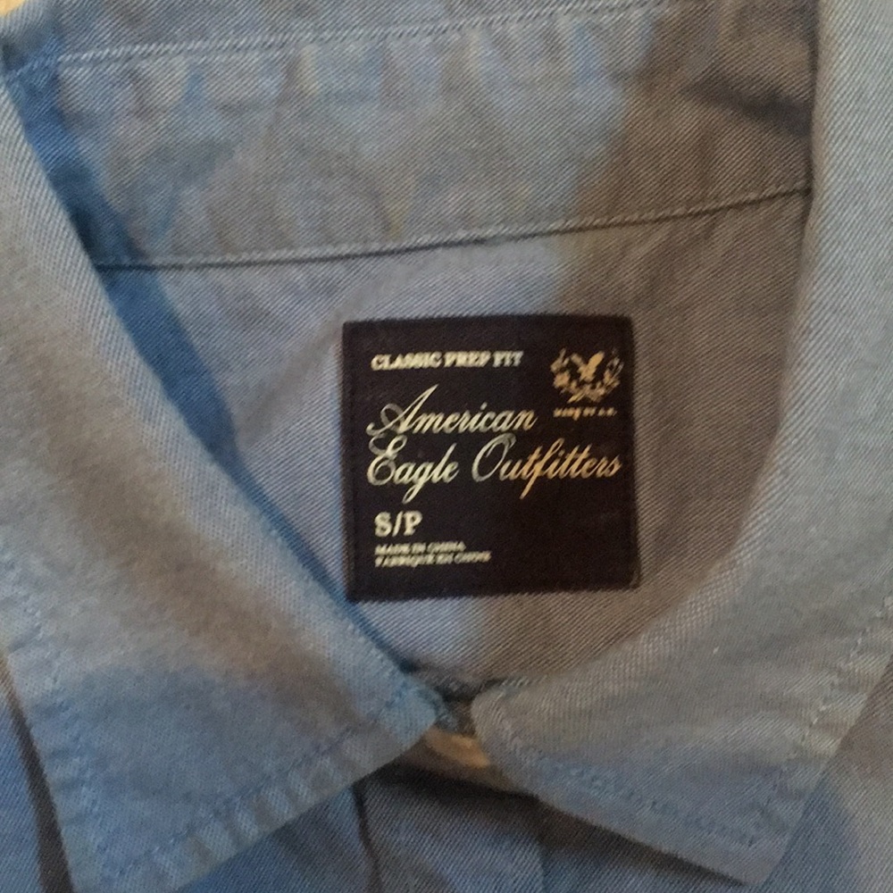 American Eagle Chambray Button Down - image 3